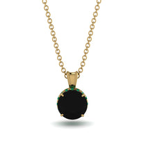 Black Diamond Necklace With Hidden Halo - Adaline No. 22 image 1