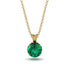 Emerald Necklace With Hidden Halo - Adaline No. 34