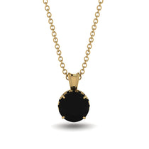 Black Diamond Necklace With Hidden Halo - Adaline No. 37 image 1