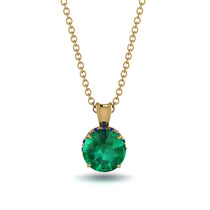 Emerald Necklace With Hidden Halo - Adaline No. 64 image 1