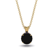 Black Diamond Necklace With Hidden Halo - Adaline No. 67 image 1