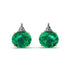 Hidden Halo Emerald Earrings - Rosalie No. 5