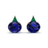 Hidden Halo Sapphire Earrings - Rosalie No. 30