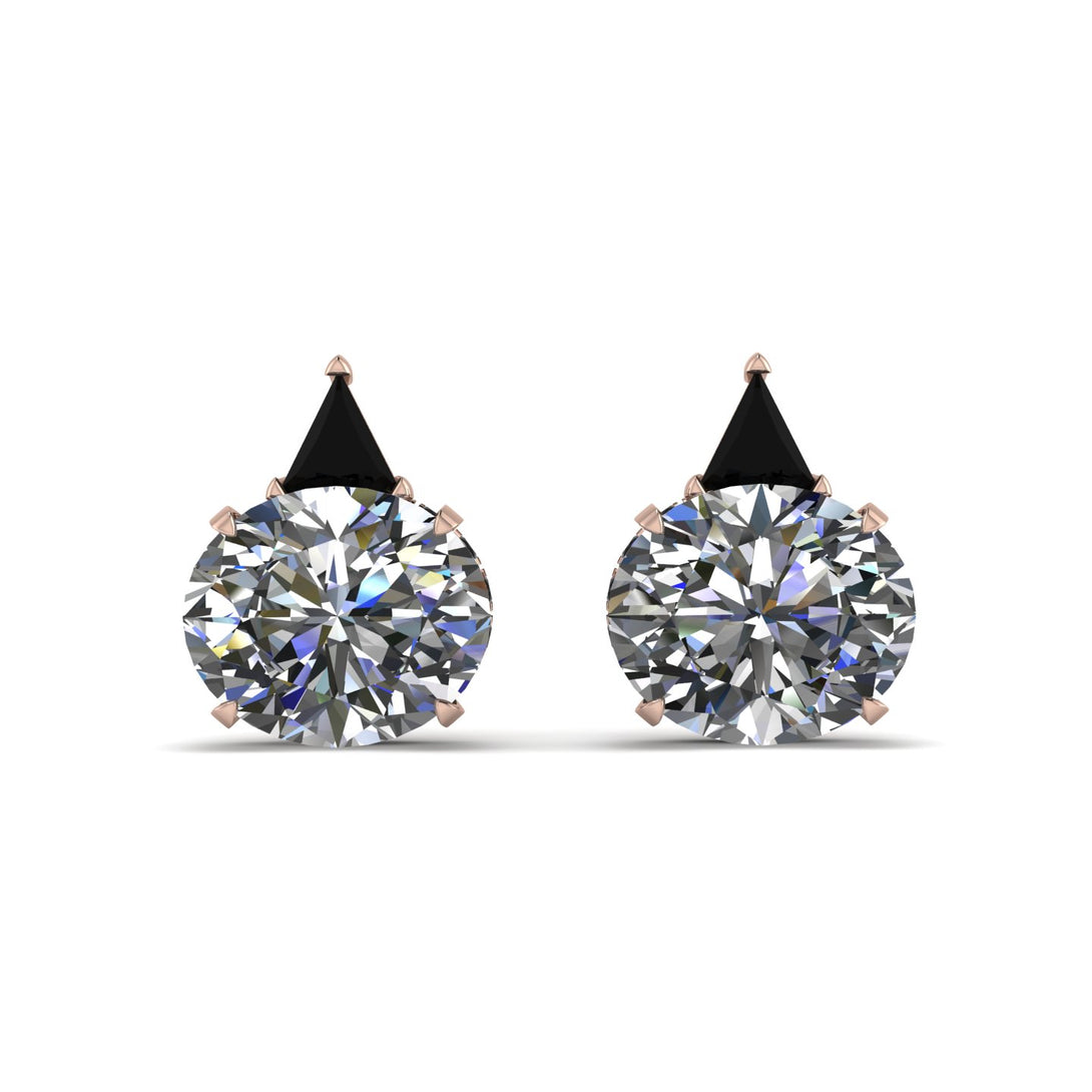 Hidden Halo Diamond Earrings - Rosalie No. 32