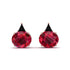 Hidden Halo Ruby Earrings - Rosalie No. 41