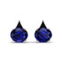 Hidden Halo Sapphire Earrings - Rosalie No. 45