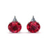 Hidden Halo Ruby Earrings - Rosalie No. 12
