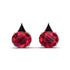 Hidden Halo Ruby Earrings - Rosalie No. 42