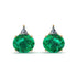 Hidden Halo Emerald Earrings - Rosalie No. 4