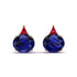 Hidden Halo Sapphire Earrings - Rosalie No. 58