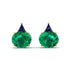Hidden Halo Emerald Earrings - Rosalie No. 64