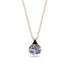 Hidden Halo Diamond Necklace - Rosalie No. 32