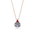 Hidden Halo Diamond Necklace - Rosalie No. 47