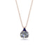 Hidden Halo Diamond Necklace - Rosalie No. 62