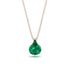 Hidden Halo Emerald Necklace - Rosalie No. 20