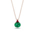 Hidden Halo Emerald Necklace - Rosalie No. 50