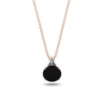 Hidden Halo Black Diamond Necklace - Rosalie No. 8 image 1