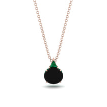 Hidden Halo Black Diamond Necklace - Rosalie No. 23 image 1