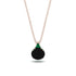 Hidden Halo Black Diamond Necklace - Rosalie No. 23