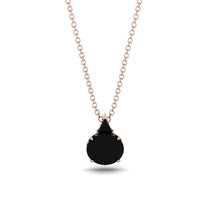 Hidden Halo Black Diamond Necklace - Rosalie No. 38 image 1