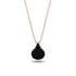 Hidden Halo Black Diamond Necklace - Rosalie No. 38