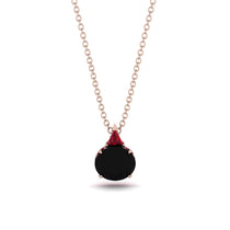 Hidden Halo Black Diamond Necklace - Rosalie No. 53 image 1