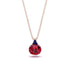 Hidden Halo Ruby Necklace - Rosalie No. 71