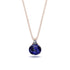 Hidden Halo Sapphire Necklace - Rosalie No. 14