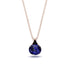 Hidden Halo Sapphire Necklace - Rosalie No. 44