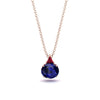 Hidden Halo Sapphire Necklace - Rosalie No. 59