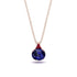 Hidden Halo Sapphire Necklace - Rosalie No. 59
