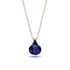 Hidden Halo Sapphire Necklace - Rosalie No. 74
