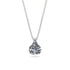 Hidden Halo Diamond Necklace - Rosalie No. 3