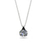Hidden Halo Diamond Necklace - Rosalie No. 33
