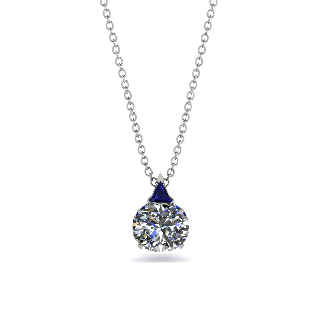 Hidden Halo Diamond Necklace - Rosalie No. 63