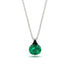Hidden Halo Emerald Necklace - Rosalie No. 36