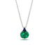 Hidden Halo Emerald Necklace - Rosalie No. 66