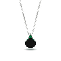 Hidden Halo Black Diamond Necklace - Rosalie No. 24 image 1