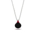 Hidden Halo Black Diamond Necklace - Rosalie No. 54