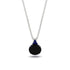 Hidden Halo Black Diamond Necklace - Rosalie No. 69 image 1