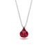 Hidden Halo Ruby Necklace - Rosalie No. 57