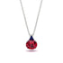 Hidden Halo Ruby Necklace - Rosalie No. 72