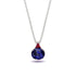 Hidden Halo Sapphire Necklace - Rosalie No. 60