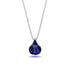Hidden Halo Sapphire Necklace - Rosalie No. 75