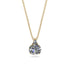Hidden Halo Diamond Necklace - Rosalie No. 1