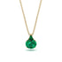 Hidden Halo Emerald Necklace - Rosalie No. 19
