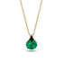Hidden Halo Emerald Necklace - Rosalie No. 34