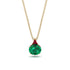 Hidden Halo Emerald Necklace - Rosalie No. 49