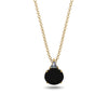 Hidden Halo Black Diamond Necklace - Rosalie No. 7