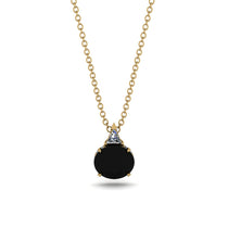 Hidden Halo Black Diamond Necklace - Rosalie No. 7 image 1